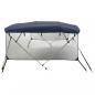 Preview: 4-Bow Bimini-Top mit Mesh-Seitenteilen 243x(170-182)x137 cm