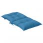 Preview: Niedriglehner-Auflagen 6 Stk. Melange Blau 100x50x7 cm Stoff