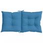 Preview: Niedriglehner-Auflagen 6 Stk. Melange Blau 100x50x7 cm Stoff