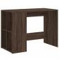 Preview: Schreibtisch Braun Eichen-Optik 102x50x75 cm Holzwerkstoff