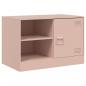 Preview: TV-Schrank Rosa 67x39x44 cm Stahl