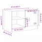 Preview: TV-Schrank Schwarz 67x39x44 cm Stahl