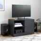 Preview: TV-Schrank Schwarz 67x39x44 cm Stahl