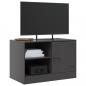 Preview: TV-Schrank Schwarz 67x39x44 cm Stahl