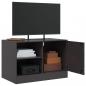 Preview: TV-Schrank Schwarz 67x39x44 cm Stahl