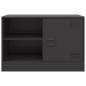 Preview: TV-Schrank Schwarz 67x39x44 cm Stahl