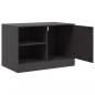 Preview: TV-Schrank Schwarz 67x39x44 cm Stahl