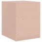 Preview: Nachttische 2 Stk. Rosa 34,5x39x44 cm Stahl