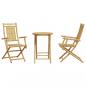 Preview: 3-tlg. Bistro-Set Bambus