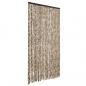 Preview: Fliegenvorhang Beige und Braun 118x220 cm Chenille