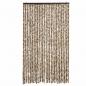 Preview: Fliegenvorhang Beige und Braun 118x220 cm Chenille