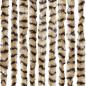 Preview: Fliegenvorhang Beige und Braun 118x220 cm Chenille