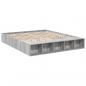 Preview: Bettgestell Grau Sonoma 200x200 cm Holzwerkstoff