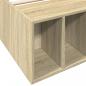 Preview: Bettgestell Sonoma-Eiche 75x190 cm Holzwerkstoff