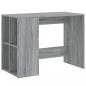 Preview: Schreibtisch Grau Sonoma 102x50x75 cm Holzwerkstoff