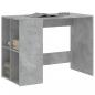 Preview: Schreibtisch Betongrau 102x50x75 cm Holzwerkstoff