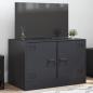 Preview: TV-Schrank Schwarz 67x39x44 cm Stahl