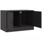 Preview: TV-Schrank Schwarz 67x39x44 cm Stahl