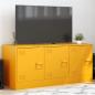 Preview: ARDEBO.de - TV-Schrank Senfgelb 99x39x44 cm Stahl