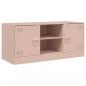 Preview: TV-Schrank Rosa 99x39x44 cm Stahl