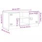 Preview: TV-Schrank Rosa 99x39x44 cm Stahl