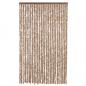 Preview: Fliegenvorhang Beige und Dunkelbraun 118x220 cm Chenille