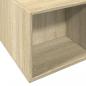 Preview: Bettgestell Sonoma-Eiche 140x190 cm Holzwerkstoff