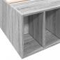 Preview: Bettgestell Grau Sonoma 100x200 cm Holzwerkstoff