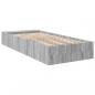 Preview: Bettgestell Grau Sonoma 75x190 cm Holzwerkstoff