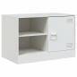 Preview: TV-Schrank Weiß 67x39x44 cm Stahl