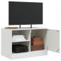 Preview: TV-Schrank Weiß 67x39x44 cm Stahl