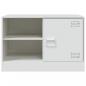 Preview: TV-Schrank Weiß 67x39x44 cm Stahl