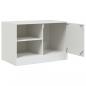 Preview: TV-Schrank Weiß 67x39x44 cm Stahl