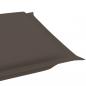 Preview: Sonnenliegen-Auflage Taupe 186x58x3 cm Oxford-Gewebe