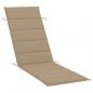 Preview: Sonnenliegen-Auflage Beige 186x58x3 cm Oxford-Gewebe