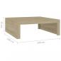 Preview: Couchtisch Sonoma-Eiche 100x100x35 cm Holzwerkstoff