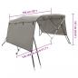 Preview: 3-Bow Bimini-Top mit Seitenteilen 183x(170-182)x137 cm