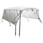 Preview: 4-Bow Bimini-Top mit Mesh-Seitenteilen 243x(230-244)x137 cm