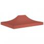 Preview: ARDEBO.de - Partyzelt-Dach 4,5x3 m Terrakotta-Rot 270 g/m²