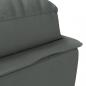 Preview: Chaiselongue mit Kissen Dunkelgrau Stoff