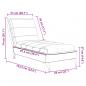 Preview: Chaiselongue mit Kissen Dunkelgrau Stoff