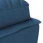 Preview: Chaiselongue mit Kissen Blau Stoff