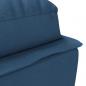 Preview: Massage-Chaiselongue mit Kissen Blau Stoff