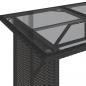 Preview: 6-tlg. Garten-Sofagarnitur mit Kissen Schwarz Poly Rattan