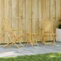 Preview: ARDEBO.de - 3-tlg. Bistro-Set Bambus