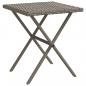 Preview: Sonnenliegen 2 Stk. mit Tisch Grau Poly Rattan