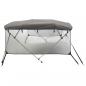 Preview: 4-Bow Bimini-Top mit Mesh-Seitenteilen 243x(170-182)x137 cm