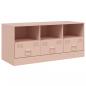 Preview: TV-Schrank Rosa 99x39x44 cm Stahl