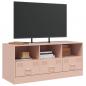 Preview: TV-Schrank Rosa 99x39x44 cm Stahl