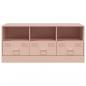 Preview: TV-Schrank Rosa 99x39x44 cm Stahl